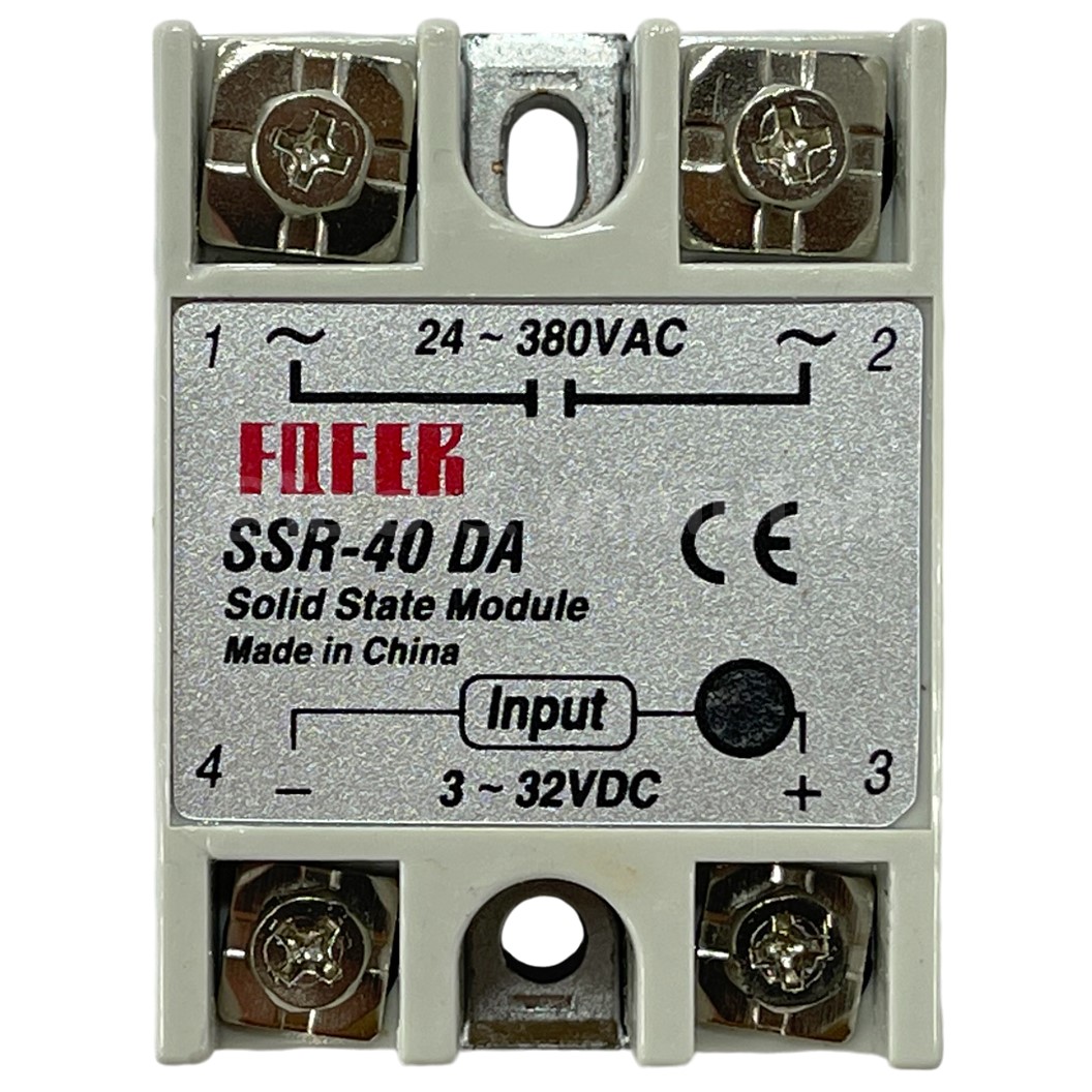 SSR-40DA 40A โซลิดสเตทรีเลย์ Solid State Relay SSR-40 DA (Input 3-32VDC, Output 24-380VAC 40A) รีเลย์แบบไร้หน้าสัมผัส