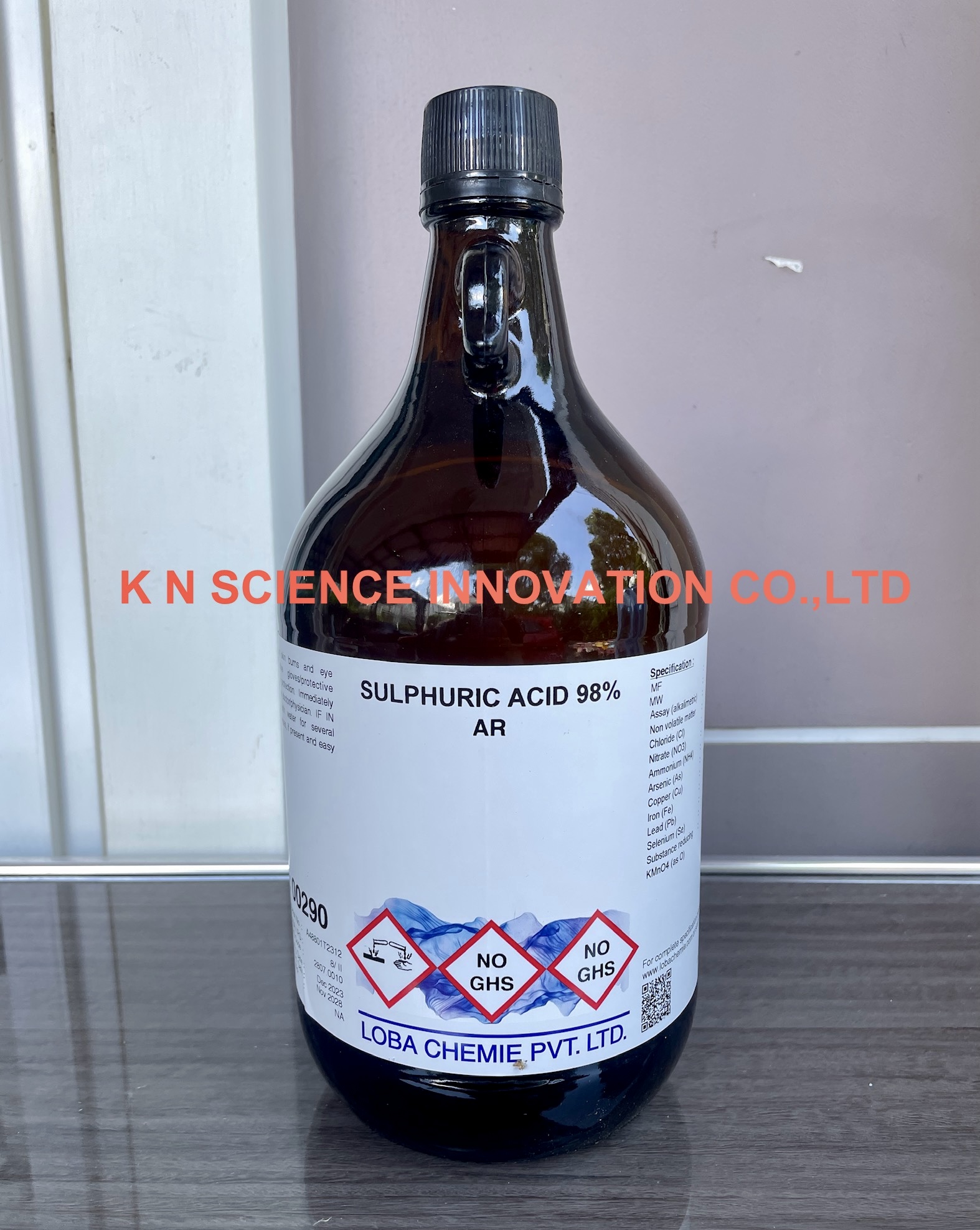 Sulfuric acid, 98%, AR , 2.5 L ,Loba 0029002500