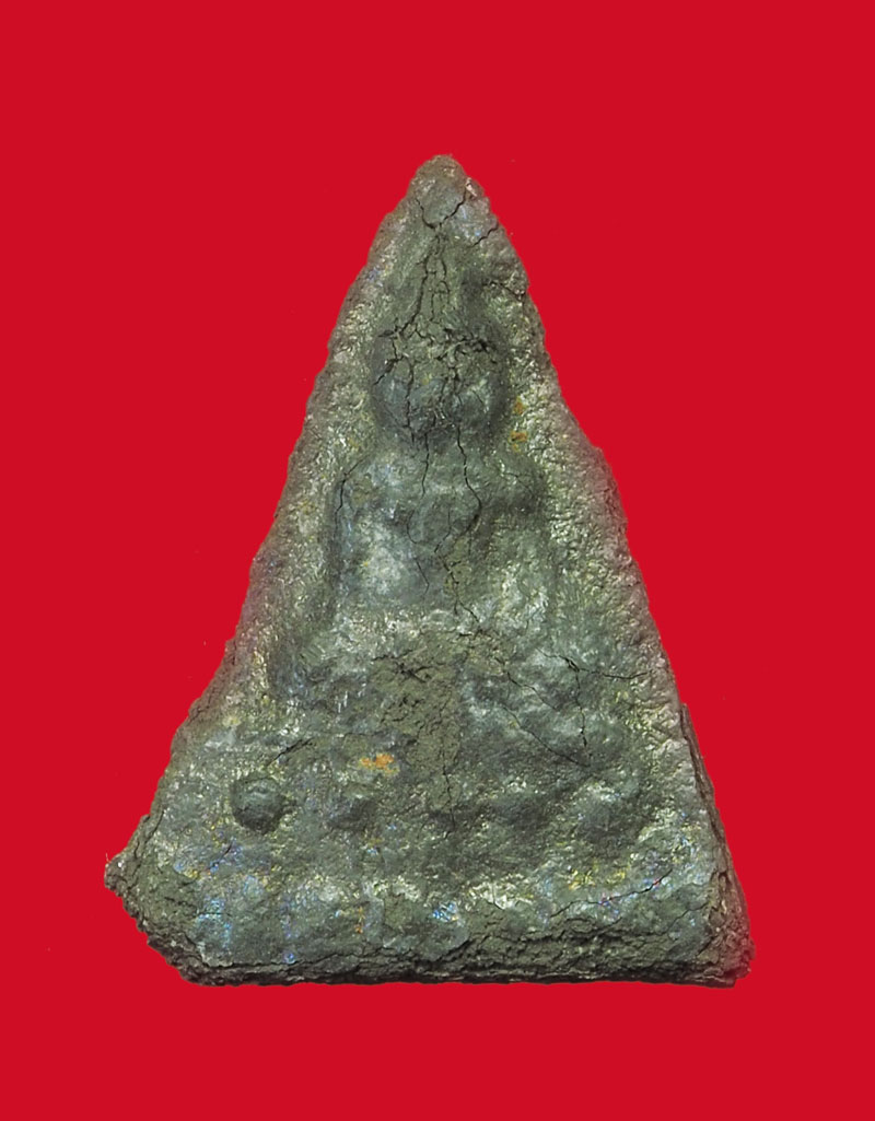 *32495 พระนางฐาน เม็ดบัวกรุวัดราชบูรณะ เนื้อชินเงิน 13