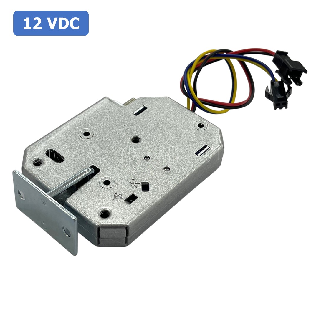 (1ชิ้น) GD044 กลอนประตูไฟฟ้า กลอนไฟฟ้า 12VDC 2A Small Locker Electromagnetic Lock ขนาด 73*58*13mm Silver XG-07C SARY แบบเหล็ก