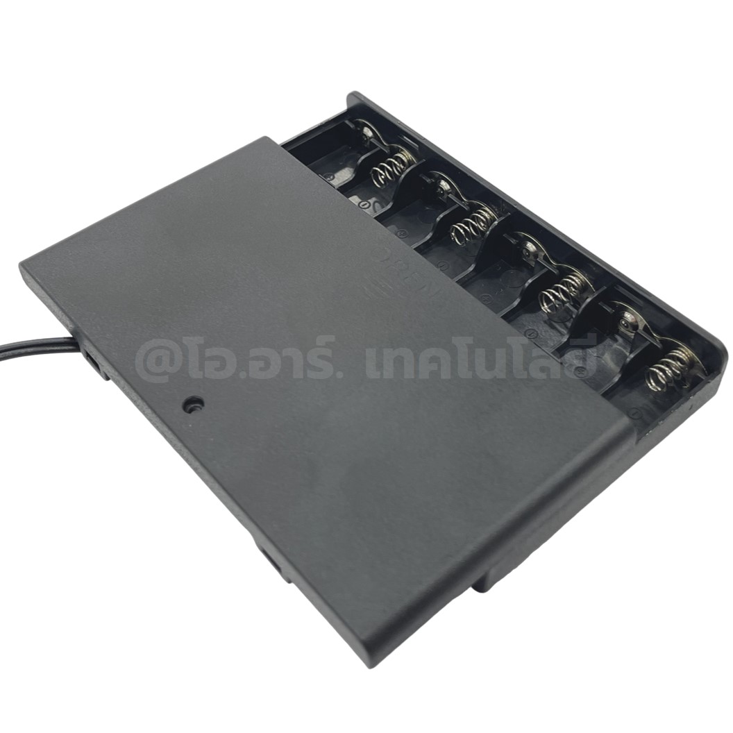 BH-AA รางถ่าน AA 1/2/3/4/8ก้อน แบบมีฝาปิด/ไม่มีฝาปิด อนุกรม Battery Holder Case Box AA 1.5-12VDC