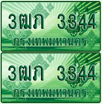ป้ายประมูล 3344 เลขรถ 3ฒภ 3344 กระบะแคป (6)