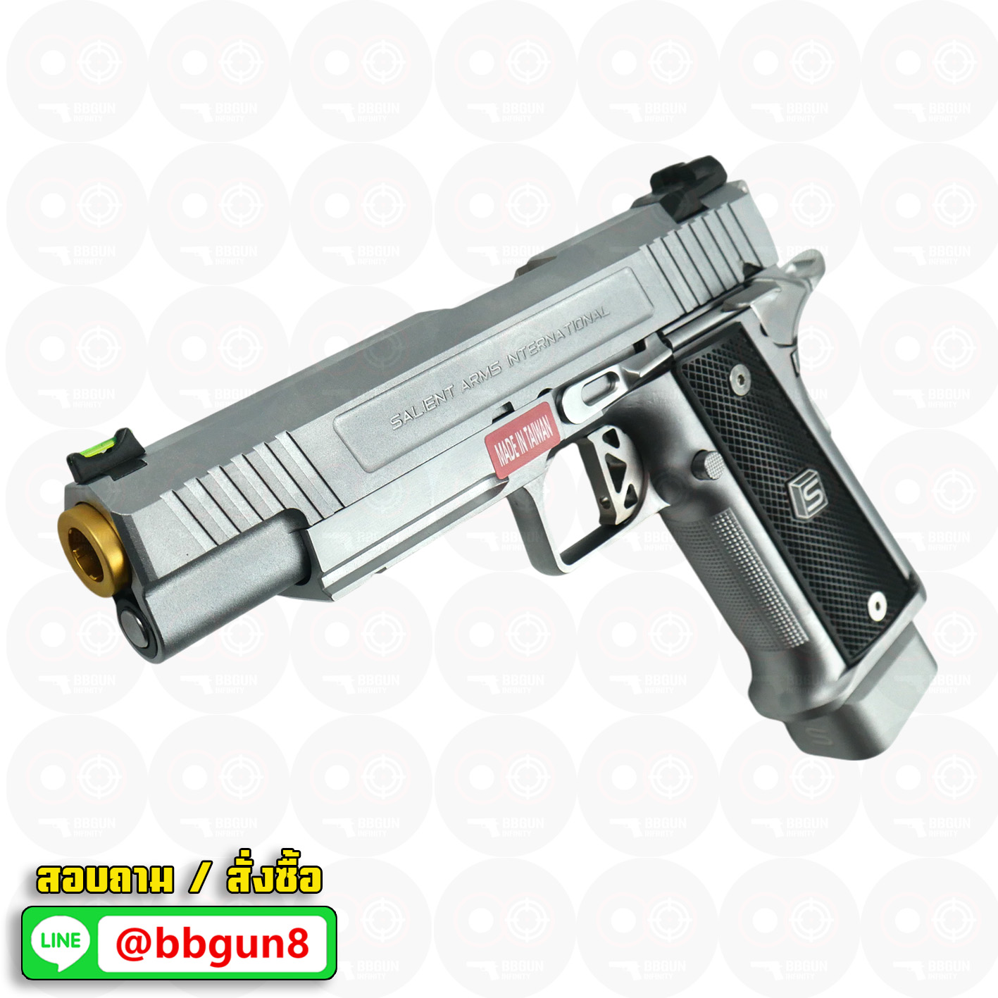 บีบีกันอัดแก๊ส EMG SAI 2011 DS HI-CAPA 5.1 สีเงิน (Silver) BB GUN