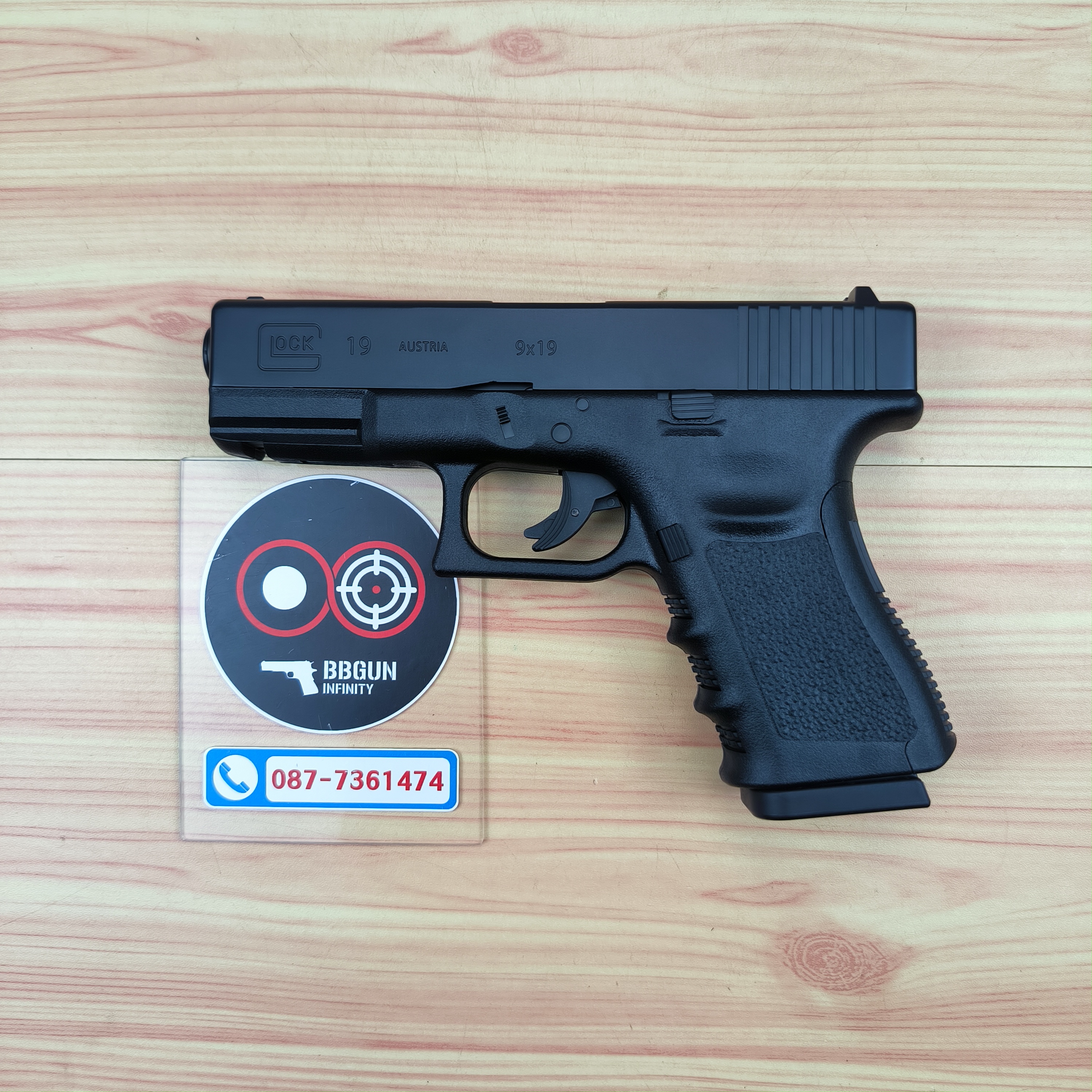 บีบีกันแก๊สหลอดแรงดันสูง WINGUN Classical Gun G19 Co2 Non-Blowback (DX Edition)