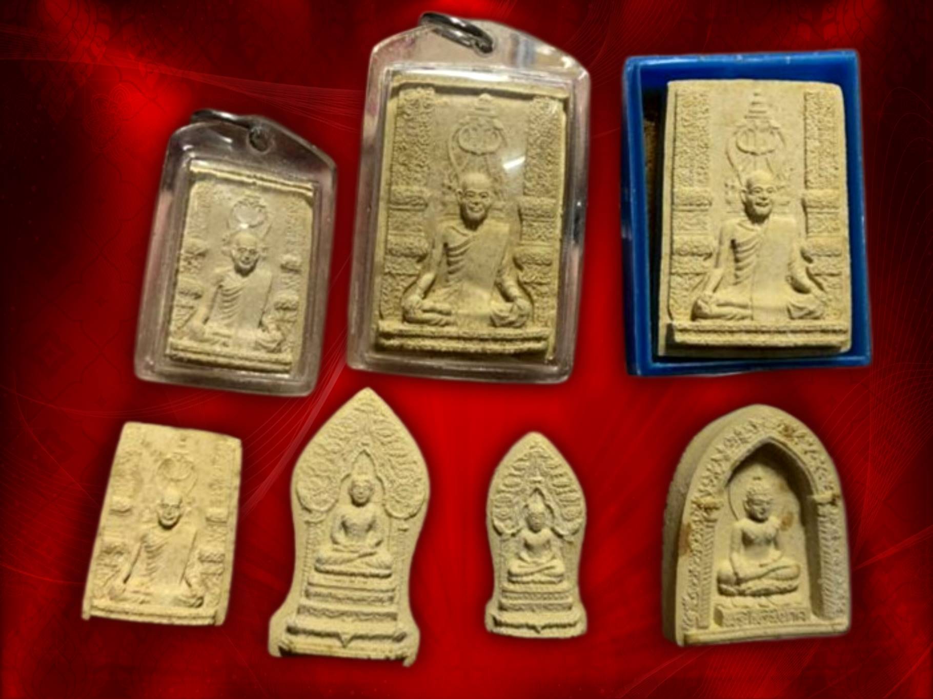 สิ่งมงคลสักการะที่ระลึกครบศตวรรษ 100 ปี สมเด็จพระสังฆราชเจ้า(ม.ร.ว. ชื่น นภวงศ์ ) หลังบรรจุเส้นพระเกศา วัดบวรนิเวศวิหาร ปี 2515 รวมทั้งสิ้น 7 องค์ 7 กล่อง งามหายากราคาเบาแบ่งปันสุดๆ ครับ