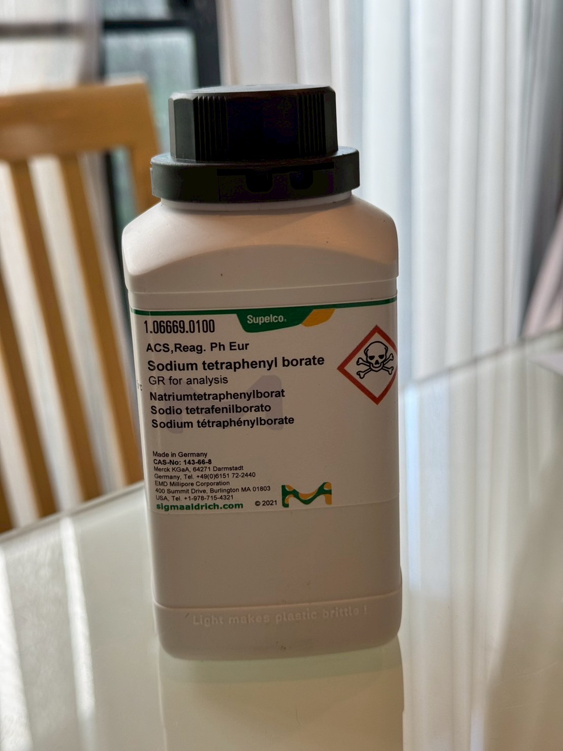 106669 Sodium tetraphenyl borate GR for analysis ACS,Reag. Ph Eur