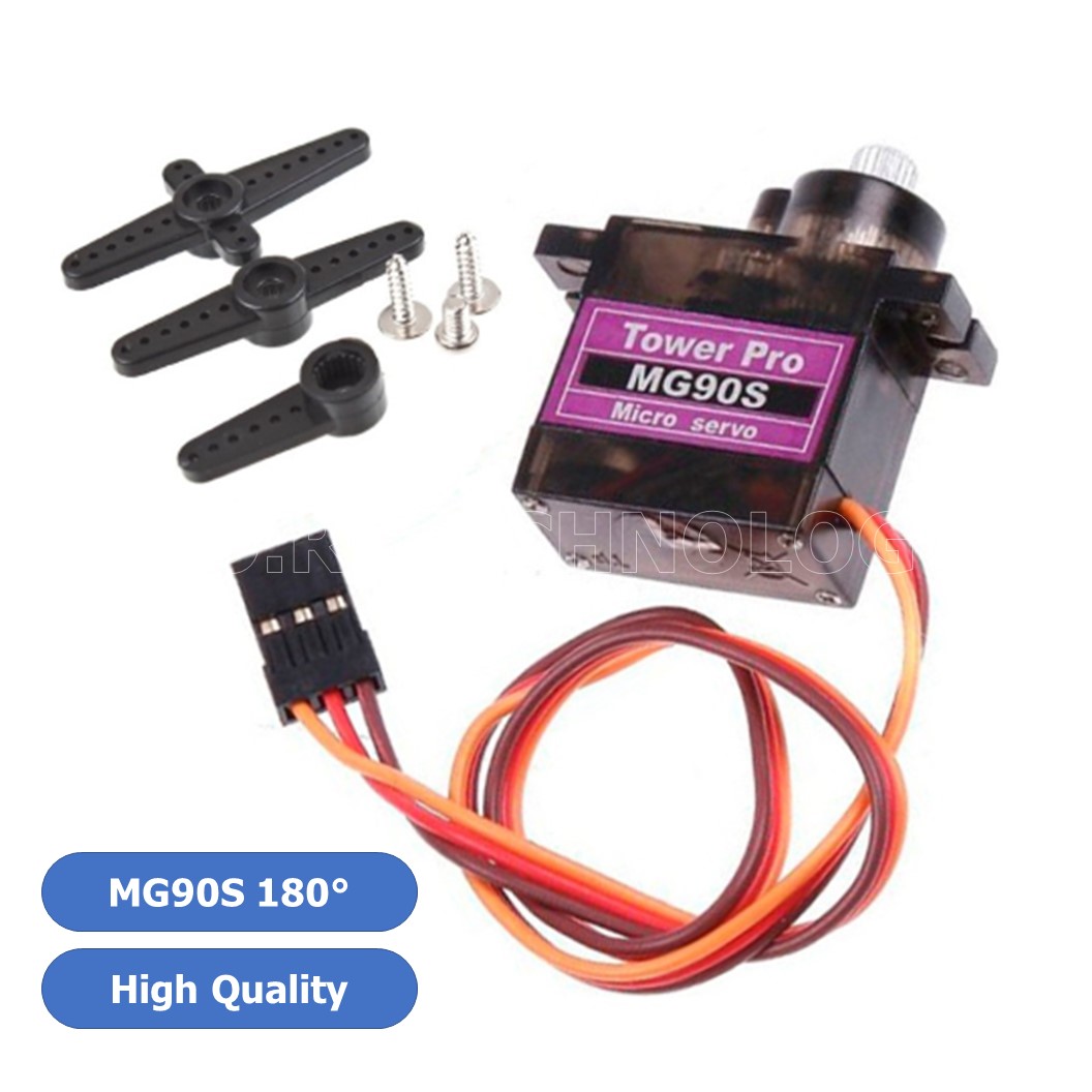 (1ชิ้น) AA019 เซอร์โวมอเตอร์ คุณภาพสูง MG90S 180 องศา high quality
