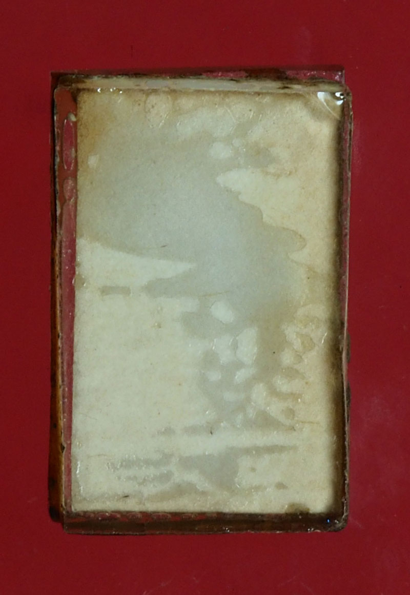 29764 รูปถ่ายอัดกระจก หลวงพ่อถุงเงิน ไม่ทราบที่และปีสร้าง