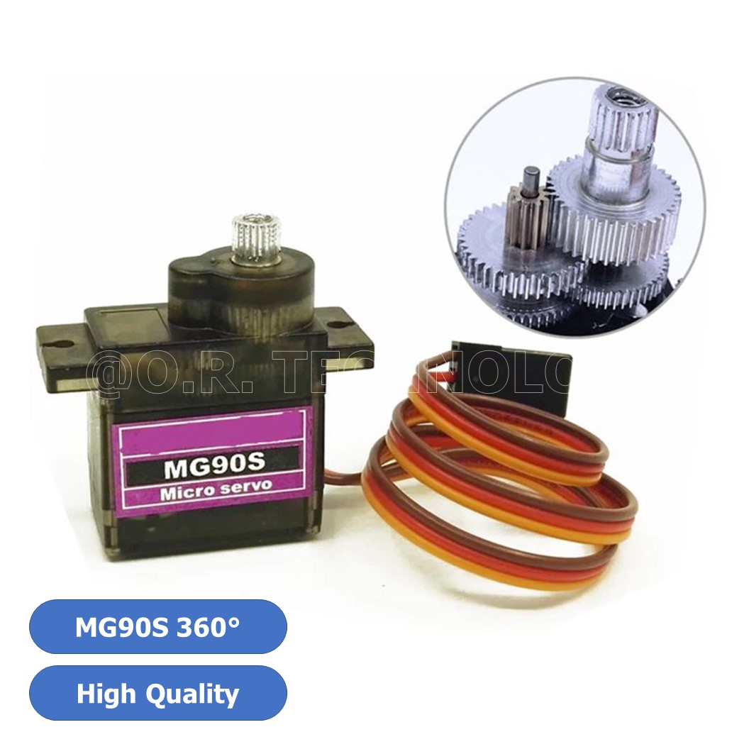 (1ชิ้น) AA226 เซอร์โวมอเตอร์ คุณภาพสูง MG90S 360 องศา high quality
