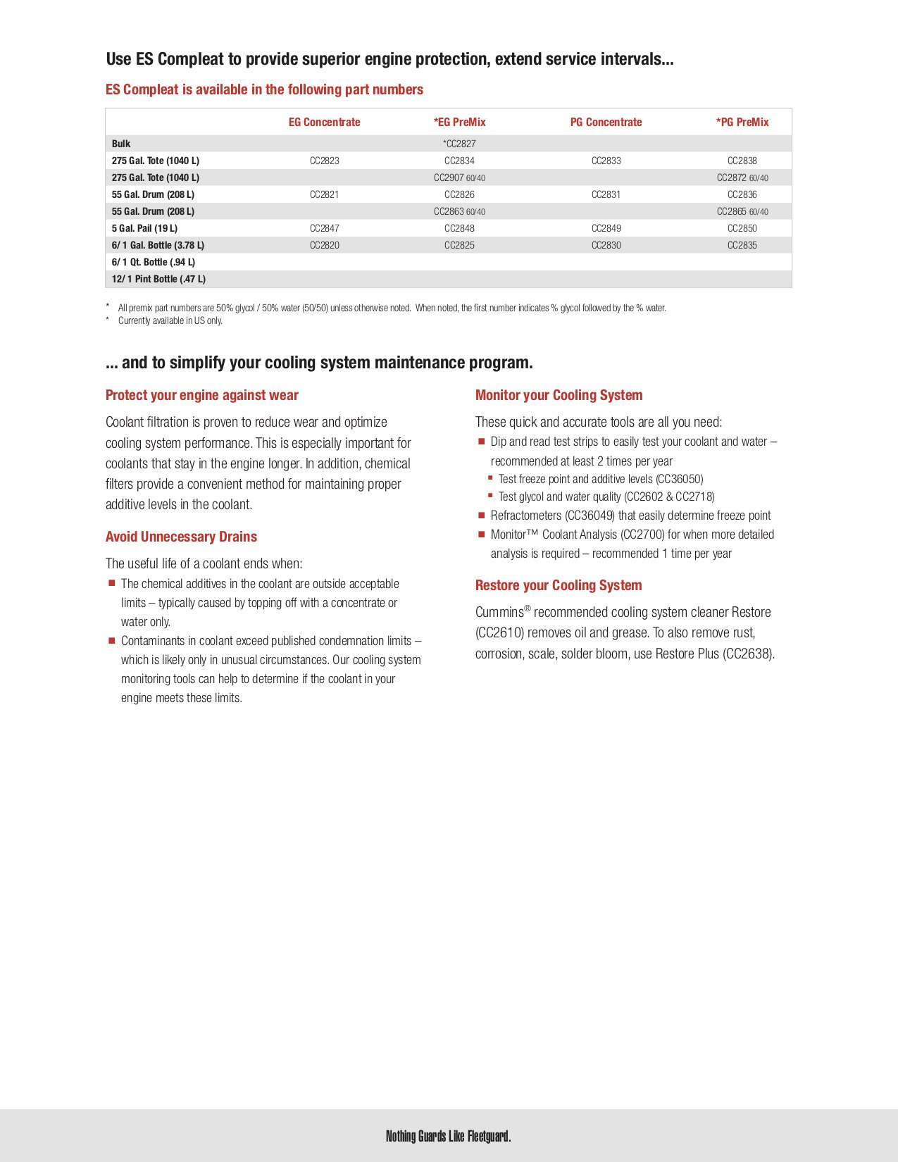 Coolant Additive / น้ำยาเติมหม้อน้ำ ES Compleat