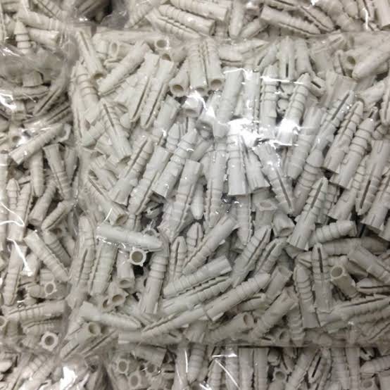 พุ๊กพลาสติค เบอร์ 7 (แบบจุถุงละ 1 kg ราคารวมแวท) ปุ๊กพลาสติก สกรูเกลียวปล่อย คุณภาพดี พุกยึดเกาะ {รหัสสินค้า1401304901}