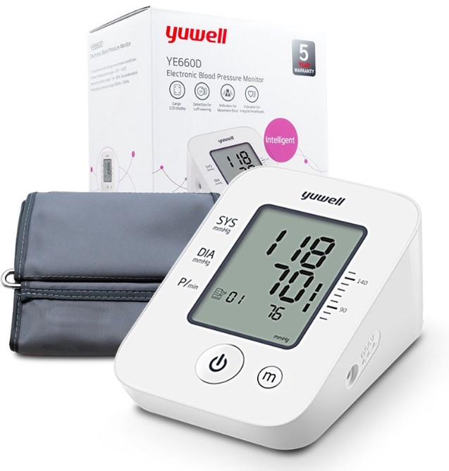 เครื่องวัดความดันโลหิตอิเล็กทรอนิค ยี่ห้อYuwell ร่น YE660D