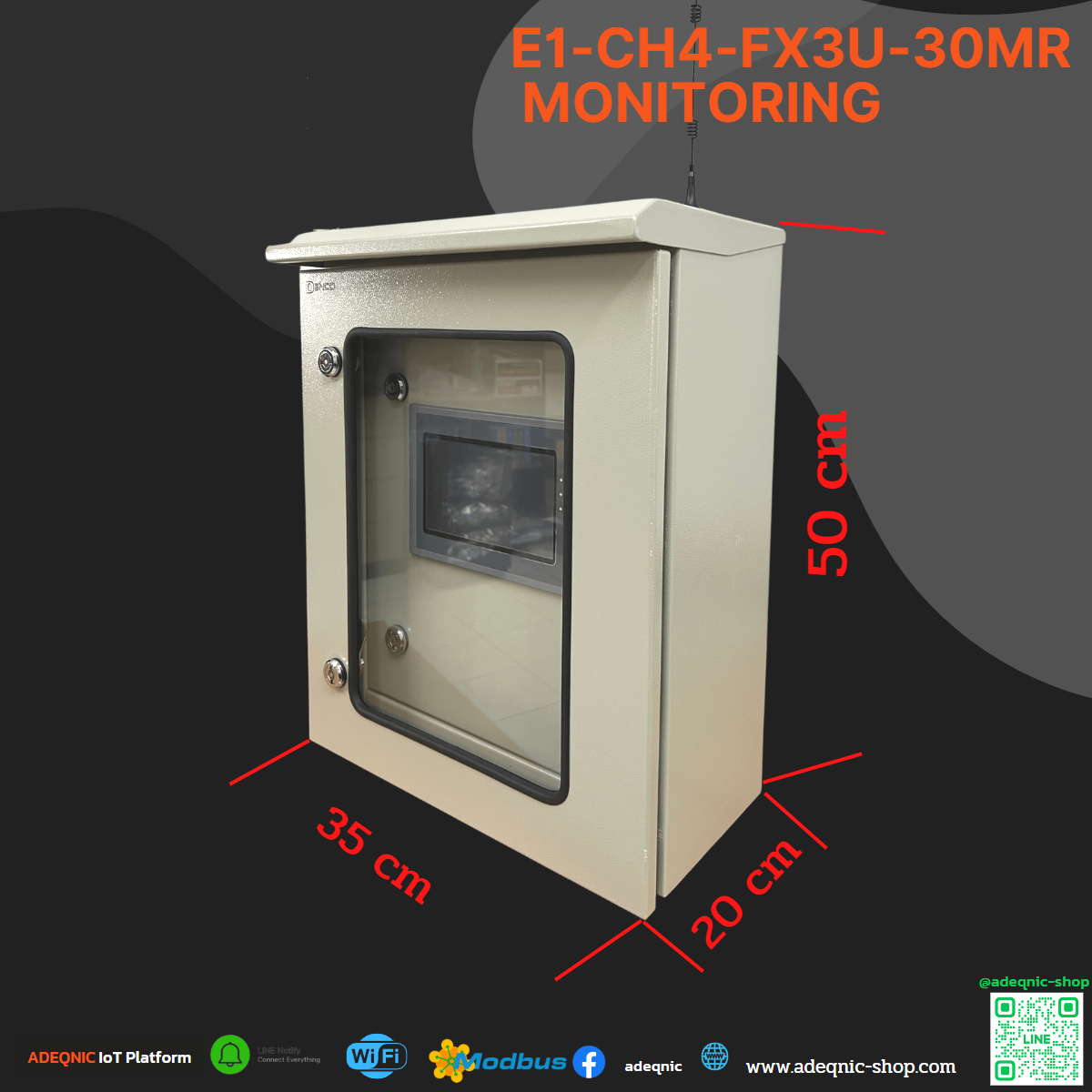 เครื่องควบคุมและตรวจวัดคุณภาพน้ำ รุ่น MCH4-30MR-T