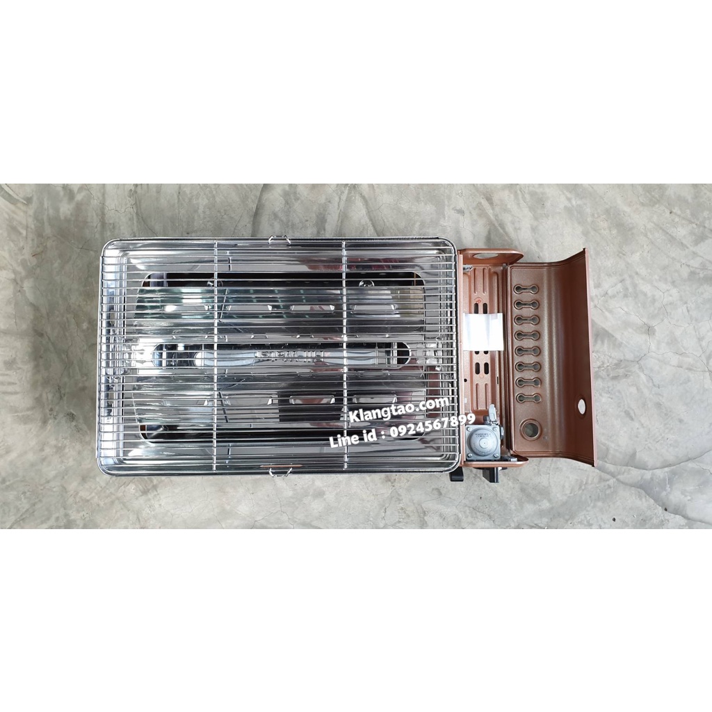 LUCKY FLAME เตาแก๊สกระป๋องอินฟราเรด รุ่นใหม่ LF-90GD (XL) ใหญ่กว่ารุ่น LF-90G พร้อม แก๊ส 2 กระป๋อง