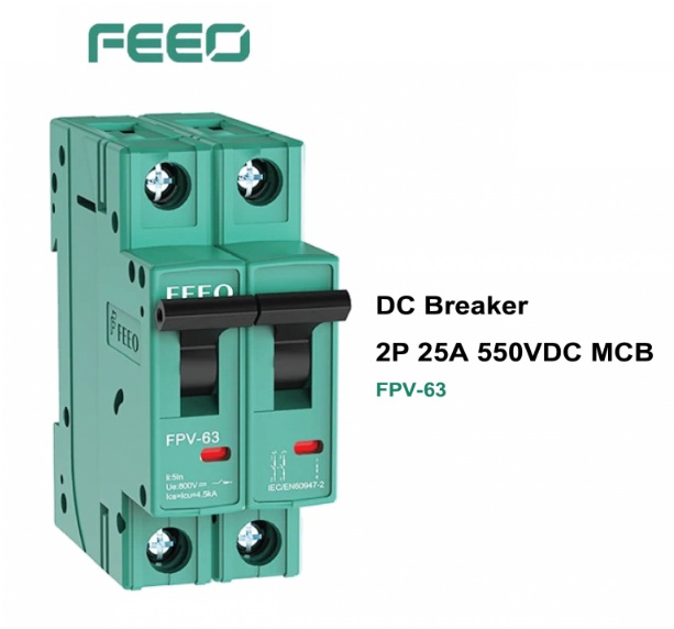 FPV-63 DC Breaker 2P 25A 550VDC MCB (FPV-63)