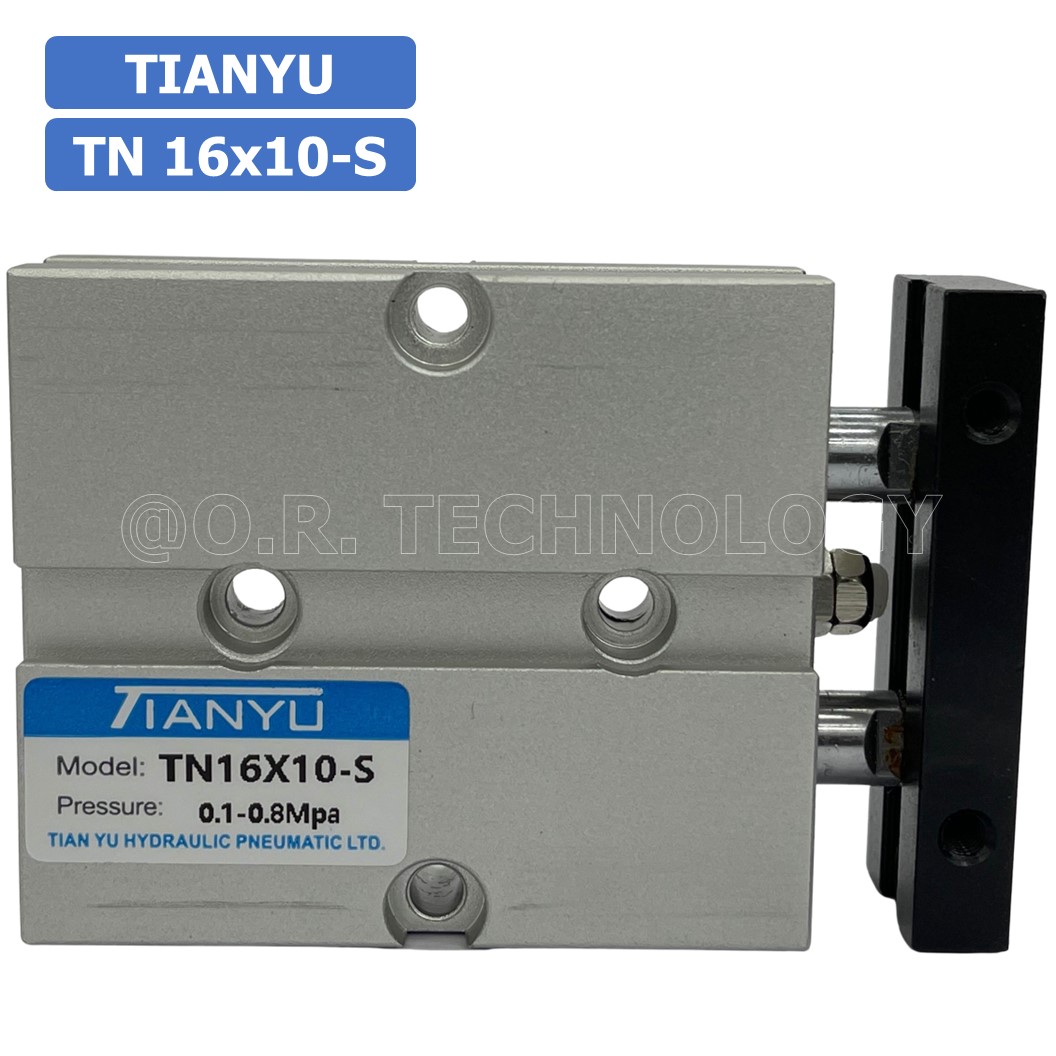 (1ชิ้น) TN 16x10-S กระบอกลม แบบแกนคู่ กระบอกลมคอมแพ็ค 2 แกน Twin-Rod Cylinder compact Double-shaft Air Pneumatic
