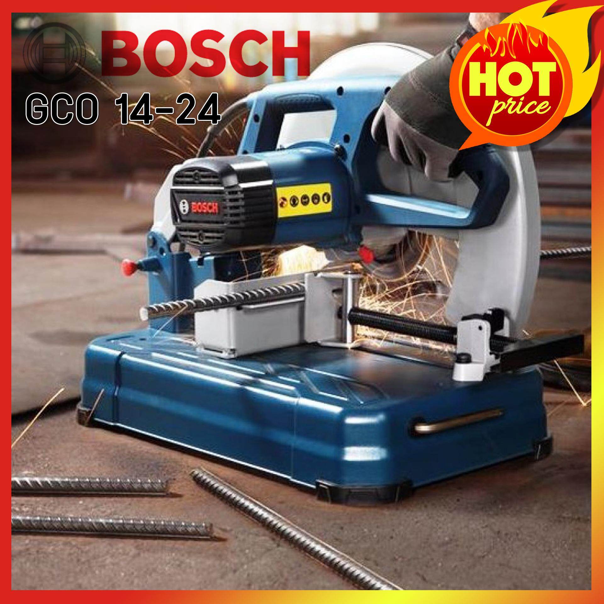 BOSCH แท่นตัดไฟเบอร์ ขนาด 14 นิ้ว 2400 วัตต์ รุ่น GCO 14-24 แถมฟรี ปลั๊กยาก VCT พร้อมสาย , ตลับเมตร Opple