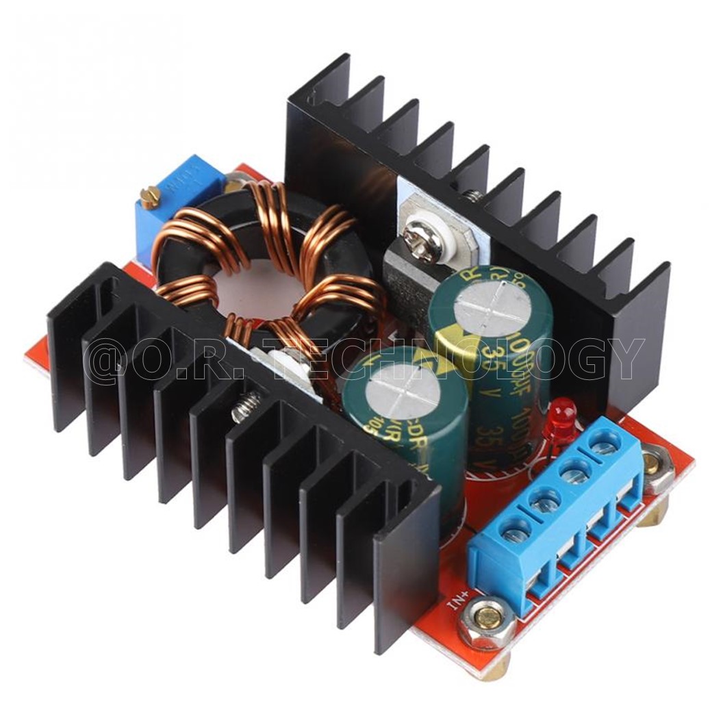 (1ชิ้น) NA065 โมดูลเพิ่มแรงดันไฟ โมดูลแปลงไฟ Boost Converter DC-DC 10-32V to 12-35V 150W 6A Step Up Voltage Charger Module