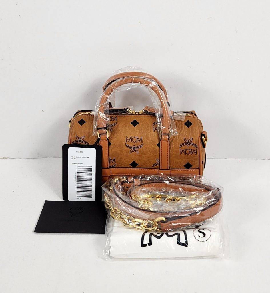 MCM Mini Delmy Boston Crossbody Bag