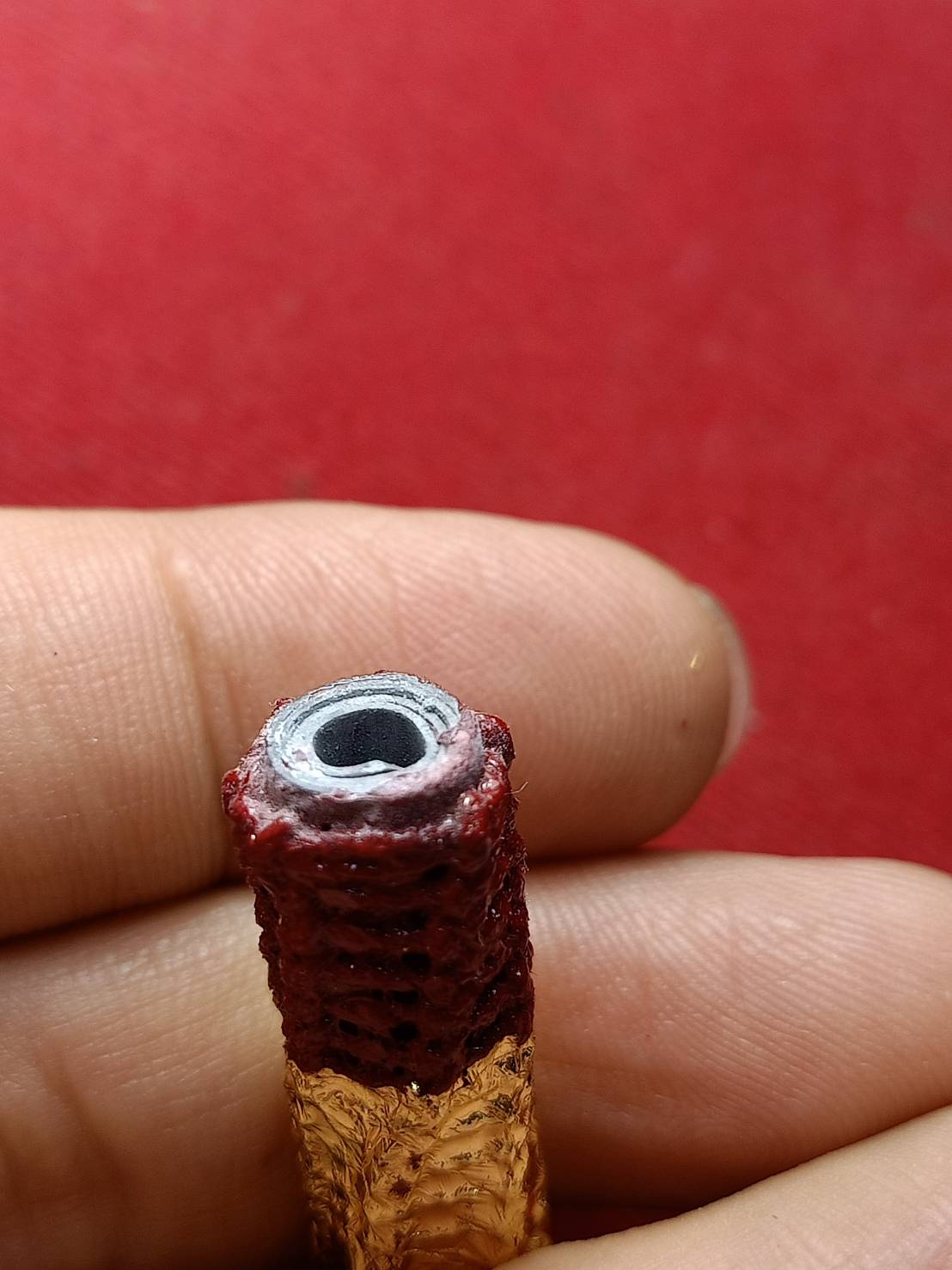 ตะกรุดโทนดอกแดง หลวงพ่อจำลอง วัดเจดีย์แดง จ.อยุธยา (SKU-08812)