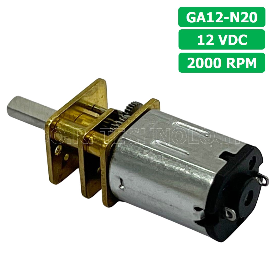 (1ชิ้น) JB293 มอเตอร์ มอเตอร์เกียร์ N20 12VDC 2000RPM Micro Gear Motor DC แกนขนาด 3mm D Shaft มอเตอร์ทดเฟือง GA12-N20 ไมโครมอเตอร์ มอเตอร์ขนาดเล็ก