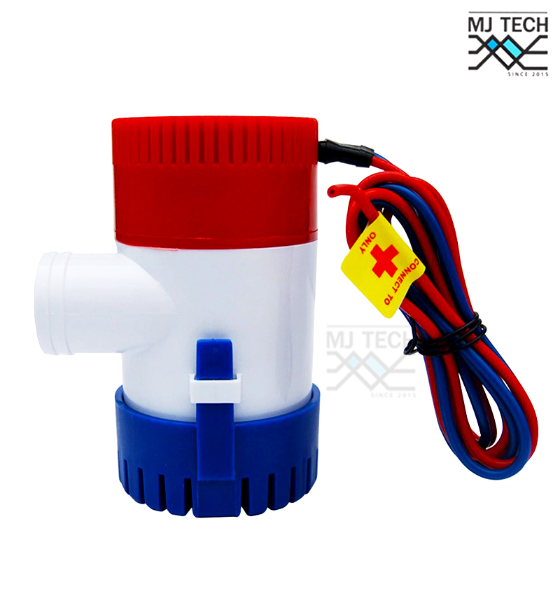 BILGE PUMP ปั๊มน้ำโซล่าเซลส์ ปั้มน้ำ บ่อปลา / น้ำพุ / ปลูกผัก / น้ำตก / ปั้มน้ำเรือ DC 12V 1100GPH
