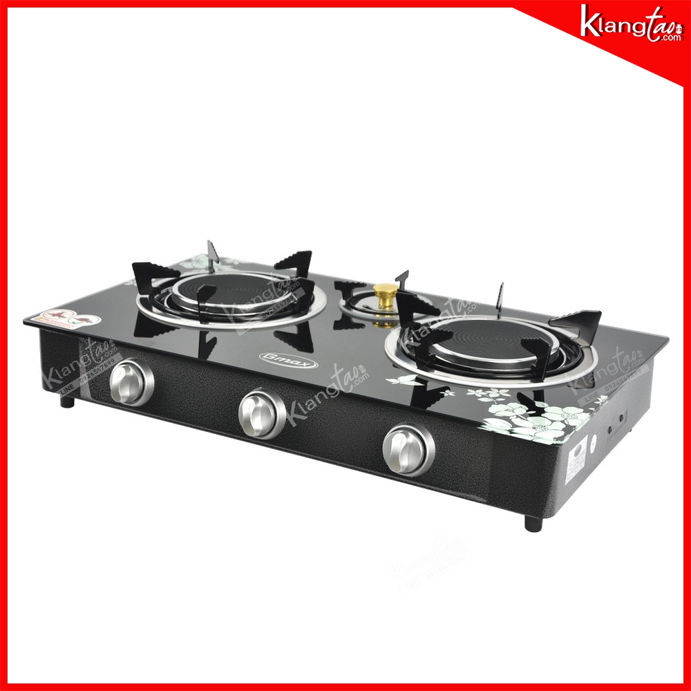 Gmax เตาแก๊สหน้ากระจก 3หัวเตา รุ่น GL-703I