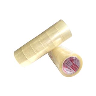 เทปสีใส OPP 100 หลา ยี่ห้อ BOBUG แถวละ 6 ม้วน แพ็คของ ติดกล่องพัสดุ