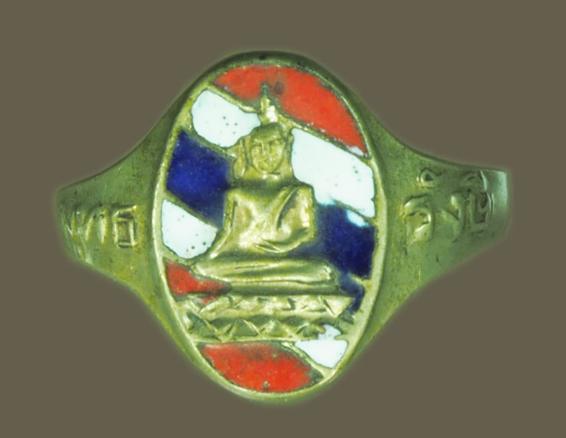 *38274 แหวนเนื้ออัลปาก้าลงยา พระพุทธรังษี ไม่ทราบที่ 3