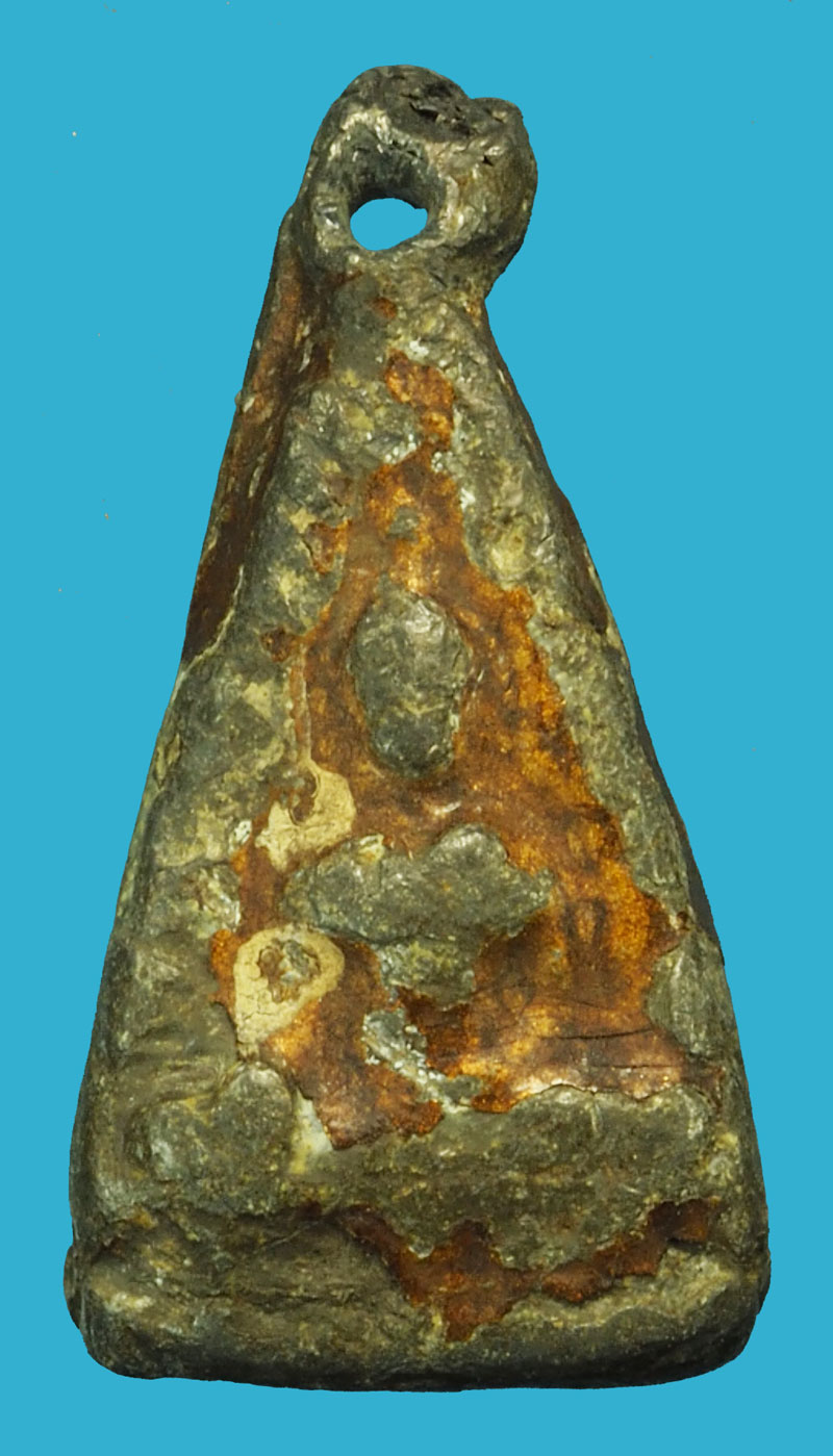 *37714 พระพุทธสองหน้า เนื้อชินตะกั่ว ลงบอรนซ์ เก่าไม่ทราบที่และปีสร้าง 3