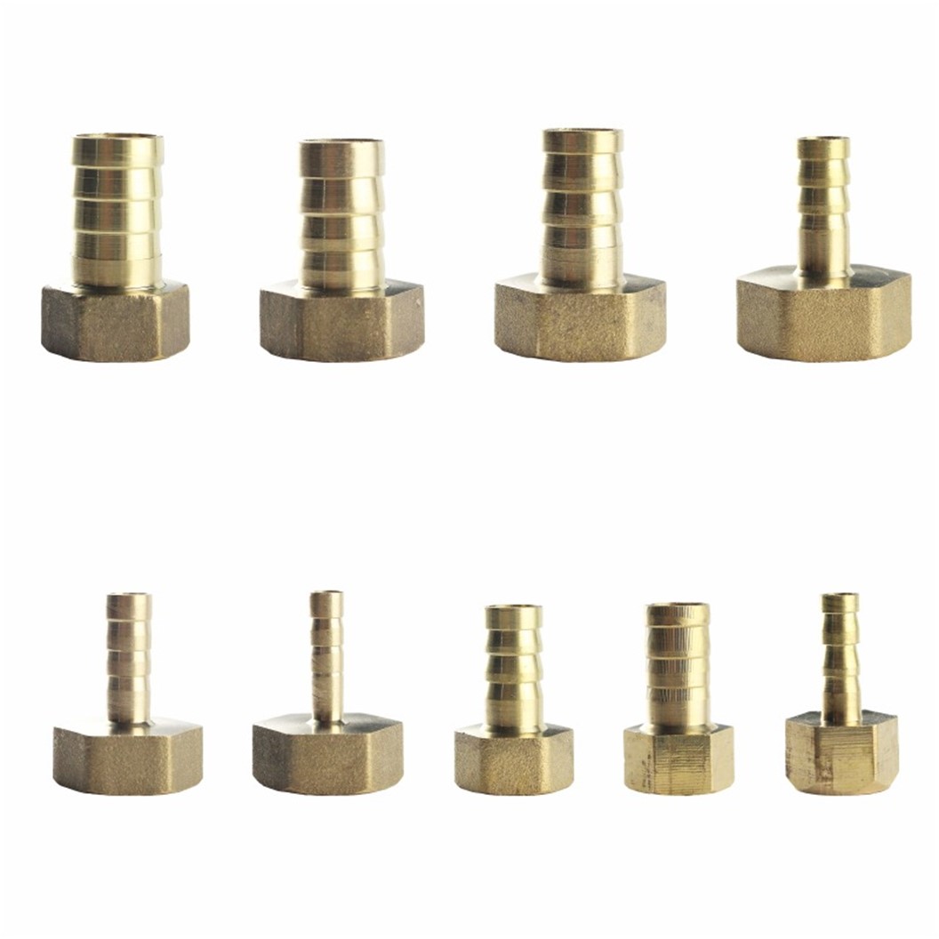 BT-PCF หางปลาไหลทองเหลือง ตรง เกลียวใน Female Straight Brass Hose Tail Air fitting ข้อต่อลมทองเหลือง Barb tails หางปลาไหลเกลียวในตรง หางหนู เกลียวตัวเมีย