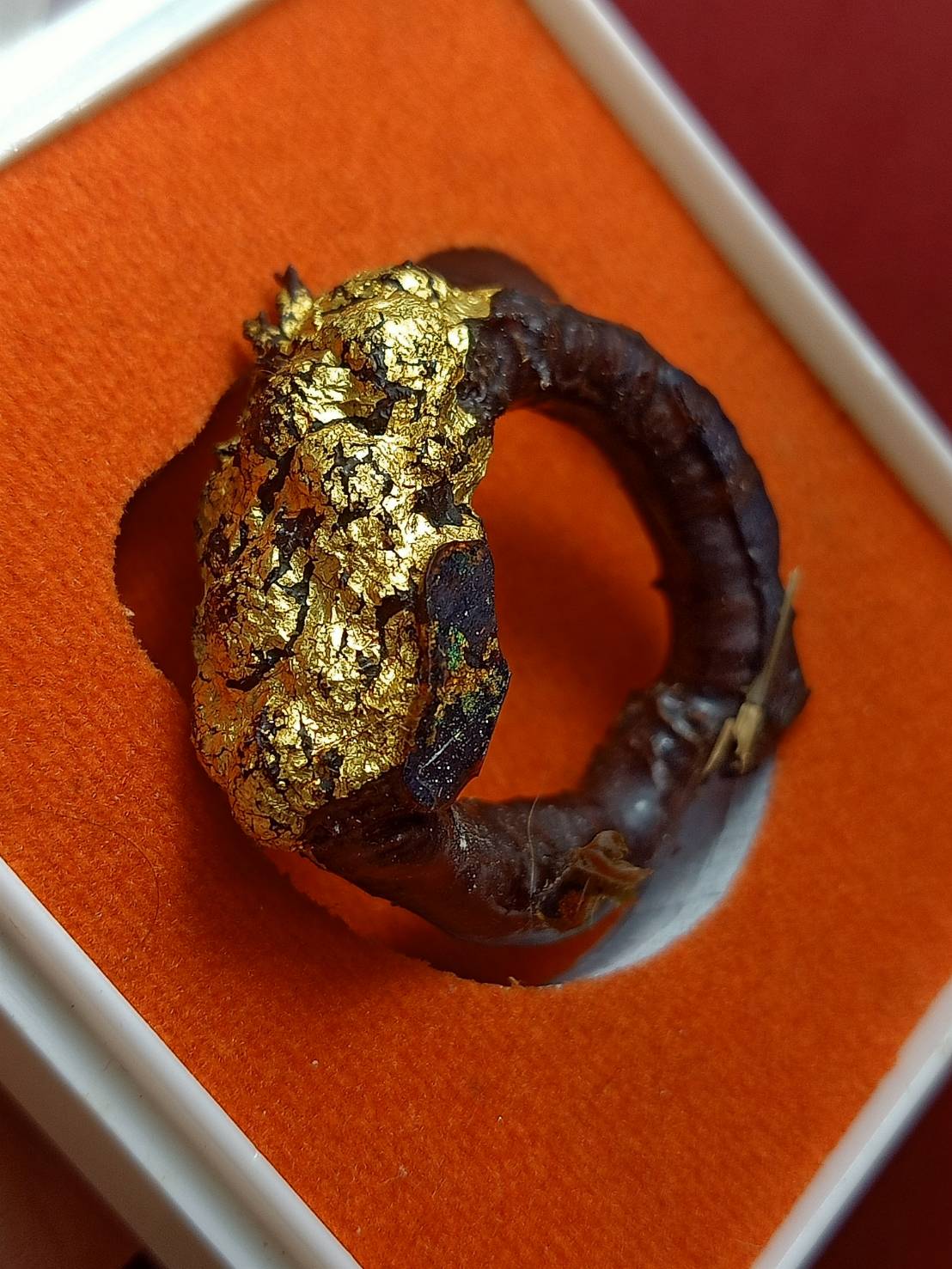 แหวนผูกพระพิรอด (ยอดทุกเรื่อง) ลงรักผสมผงยา วันดอนศาลา จ.พัทลุง ปี 2557 พร้อมกล่อง (SKU-07115)