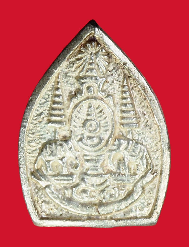 *27970 พระหล่อสมเด็จพุฒจารย์โต วัดระฆัง ปี 2538 กล่องเดิม เนื้อเงิน 1