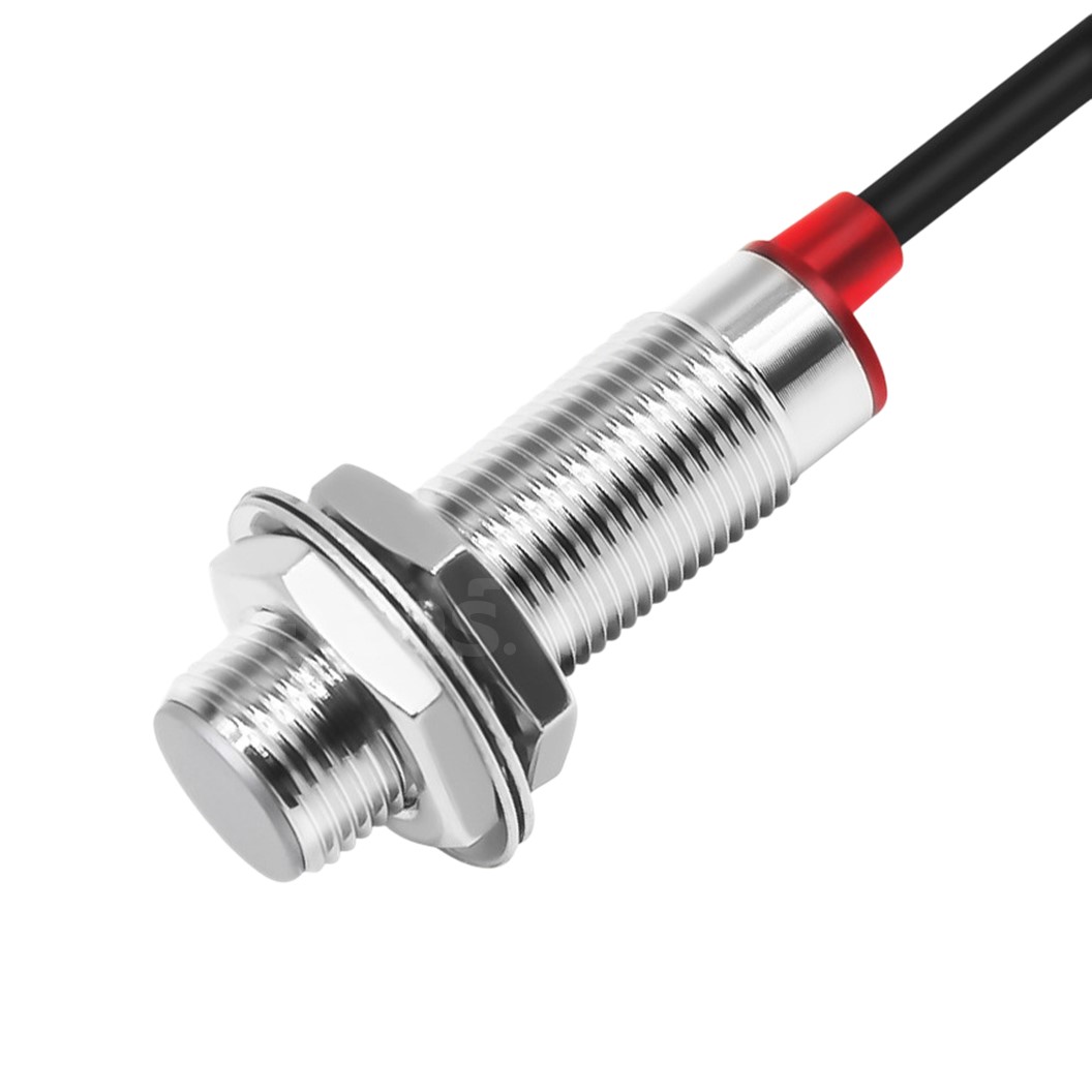 M12 เซนเซอร์ตรวจจับสนามแม่เหล็ก NJK-5002 ระยะตรวจจับ 10mm Hall sensor 3 wire NPN/PNP NO/NC 5-30VDC เซนเซอร์แม่เหล็ก เซ็นเซอร์ตรวจจับแม่เหล็ก