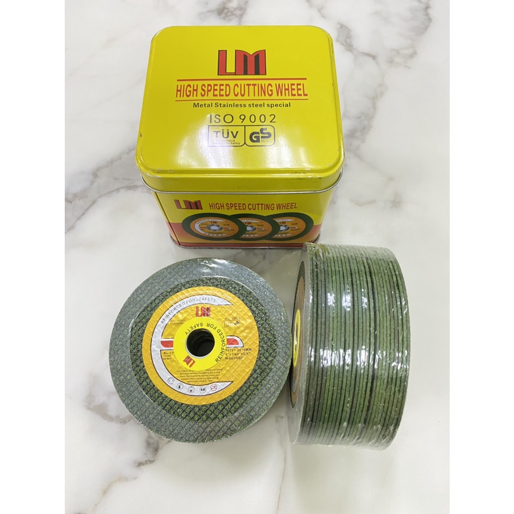 ใบตัดเหล็ก สแตนเลส LAMY 4นิ้ว (ราคารวมแวท) ใบเขียว แผ่นตัดสแตนเลส LAMY (กล่อง 50 ใบ) ของแท้💯 เครื่องมือช่าง