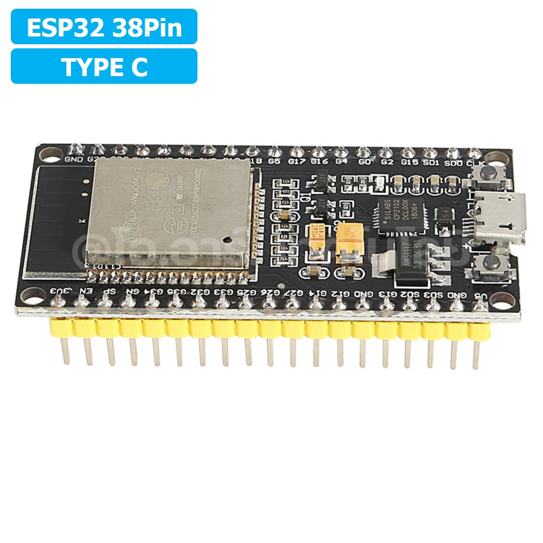 CB001 บอร์ด ESP32 38pin Type C ESP32S Chip CP2102 WIFI Bluetooth Board ESP-WROOM-32 NodeMCU