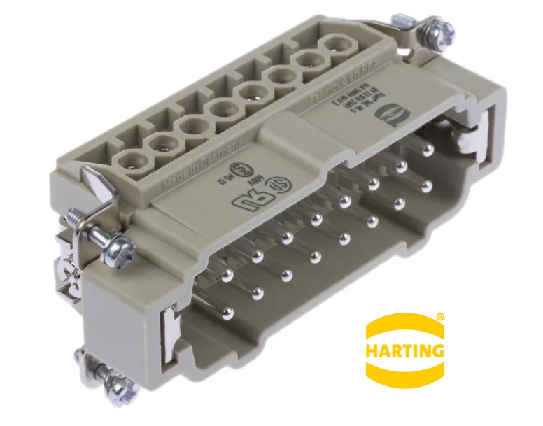 09330162601 16P+E HARTING INSERT MALE SCREW 16A 500V