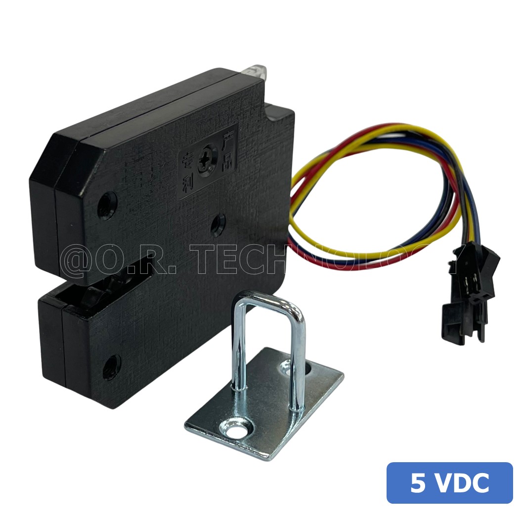 (1ชิ้น) GD040 กลอนประตูไฟฟ้า กลอนไฟฟ้า 5VDC 1.5A Small Locker Electromagnetic Lock SARY ขนาด 73*58*13mm Black XG-07E (พลาสติก)
