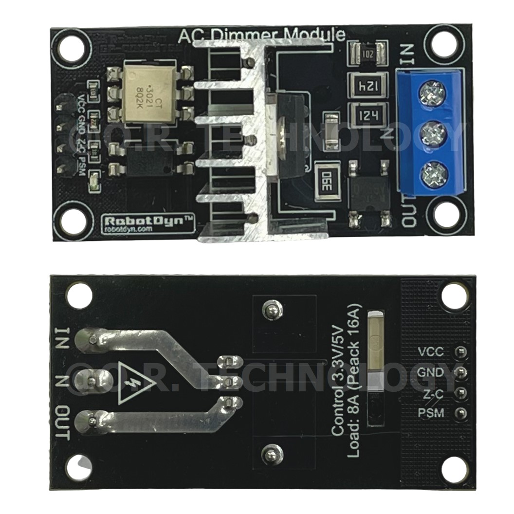 (1ชิ้น) AA633 โมดูลหรี่ไฟ 1 ช่อง AC Dimmer Module PWM control 1 Channel 220VAC 10A โมดูลขับมอเตอร์ สำหรับ Arduino