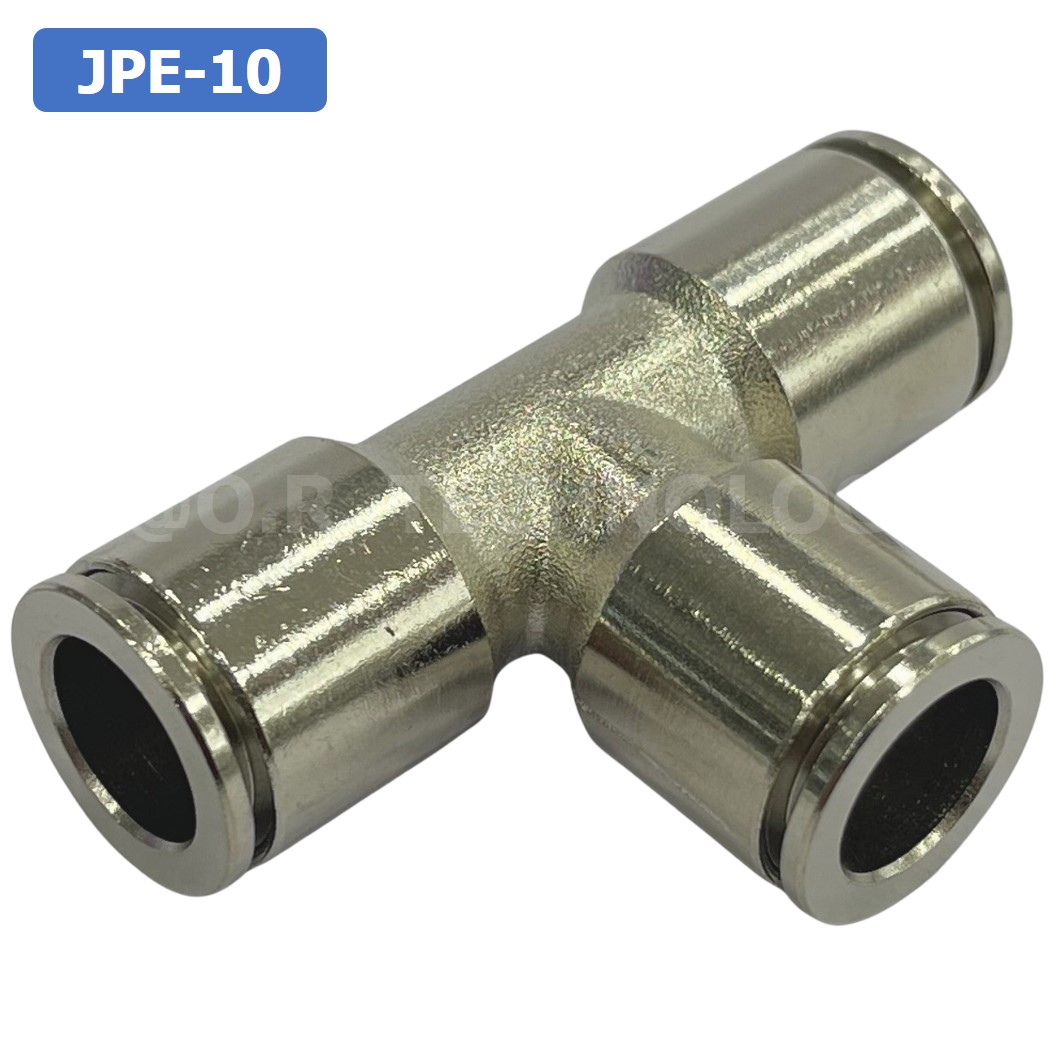 JPE JPY ข้อต่อลมสแตนเลส 3ทาง STAINLESS 3 Way Air Connector Equal Fitting JPE-4/6/8/10/12/14/16 ข้อต่อลม 3ทาง