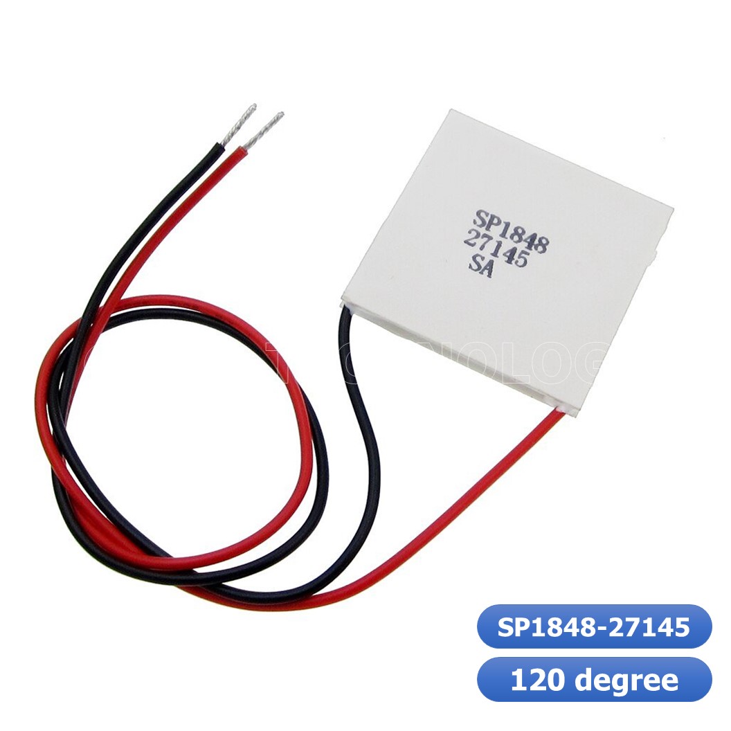 (1ชิ้น) NA182 แผ่นร้อนเย็น แผ่นเพลเทียร์ (Peltier) แผ่นทำความร้อน-เย็น ขนาด 40x40mm 120 degree SP1848-27145