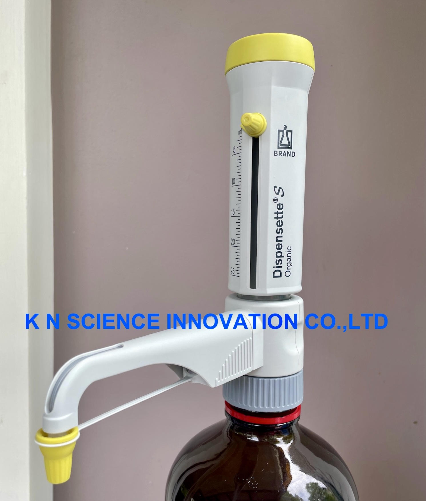 เครื่องดูดจ่ายของเหลวชนิดปริมาตรได้ (Bottle-top Dispenser),Dispensette ® S Organic, Analog-adjustable W/O SafetyPrime recirculation valve ,ยี่ห้อ BRAND™ (4630130)