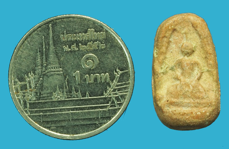 ขายแล้ว*37498 พระเม็ดบัว เนื้อดินผสมผง ไม่ทราบที่และปีสร้า่ง 3