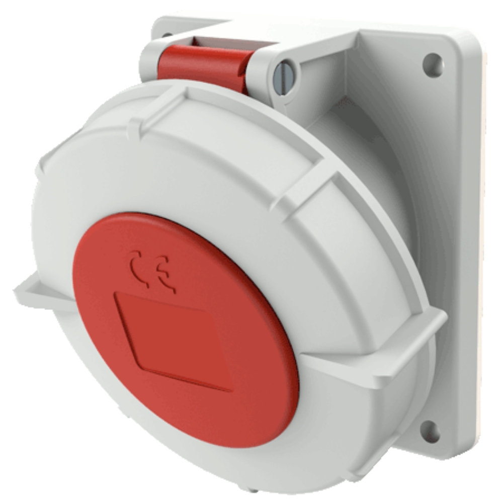 1808 MENNEKES (รหัสเดิม 1551) ปลั๊กตัวเมียฝังเฉียง (3P+N+E) 32A 400V IP67