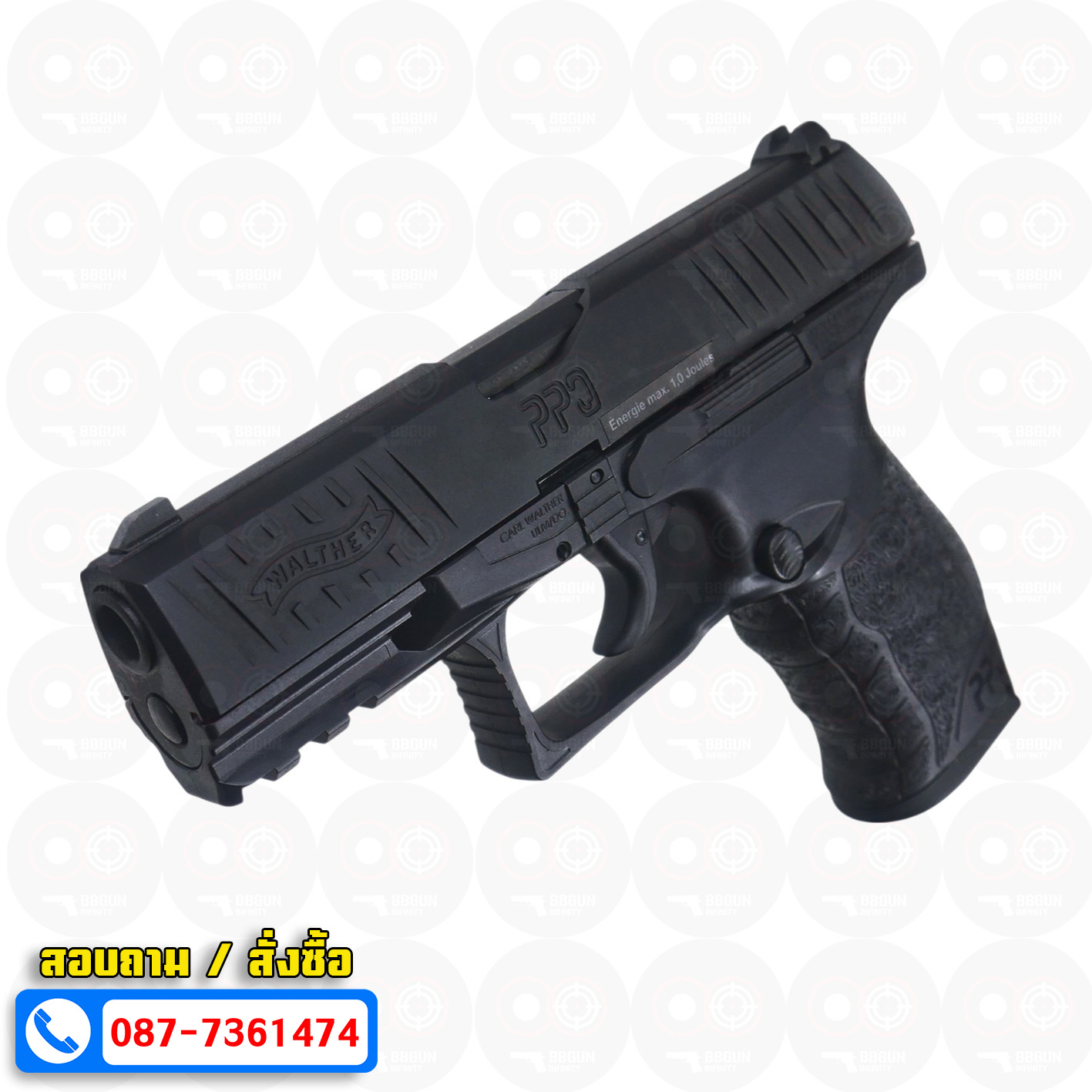 บีบีกันอัดแก๊ส Walther PPQ M3 NPA GBB - Umarex (VFC) BB GUN