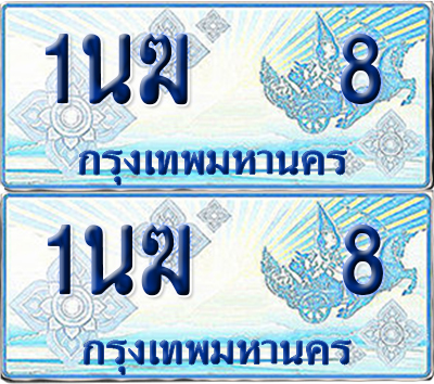 ทะเบียนรถตู้ 8 รถตู้ป้ายฟ้า 1นฆ 8 เลขประมูล (1)