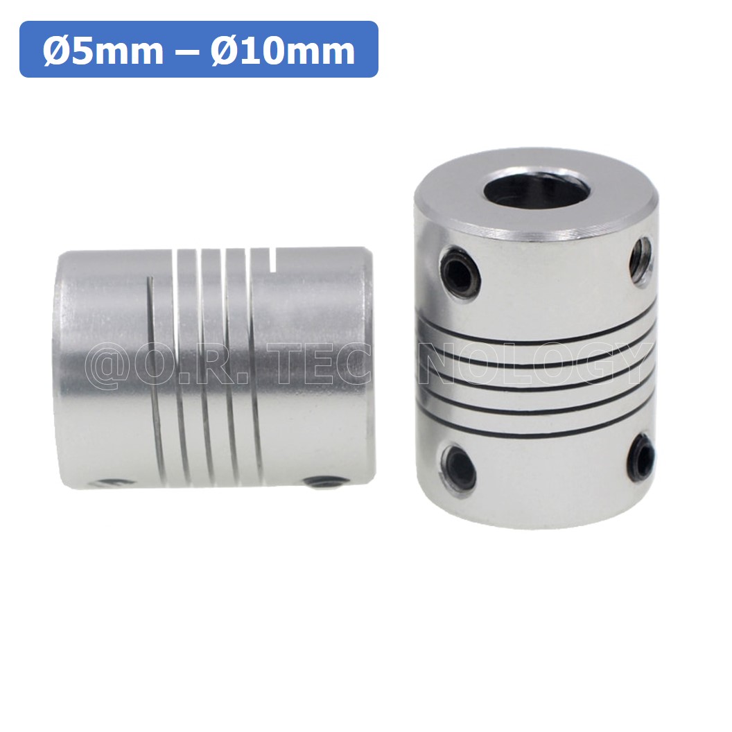 (1ชิ้น) KR459 5-10 คัปปลิ้ง ข้อต่อเพลามอเตอร์ คัปปิ้ง มอเตอร์ ข้อต่อแกนมอเตอร์ Elastic Coupling ขนาดรูเพลา 5mm-10mm