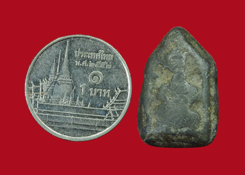 *30514 พระพุทธปางสมาธิ เนื้อชินตะกั่ว เก่าสภาพใช้ ไม่ทราบที่ 3