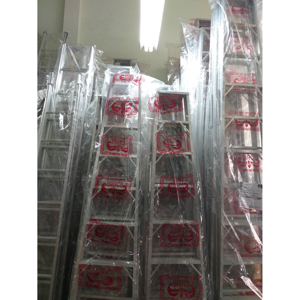 บันไดอลูมิเนียม BARCO 11,12 ขั้น ของแท้!! (ราคารวมแวท) บันไดทรง A บันไดพับได้ บันไดพับได้อลูมิเนียม บันไดพับอเนกประสงค์