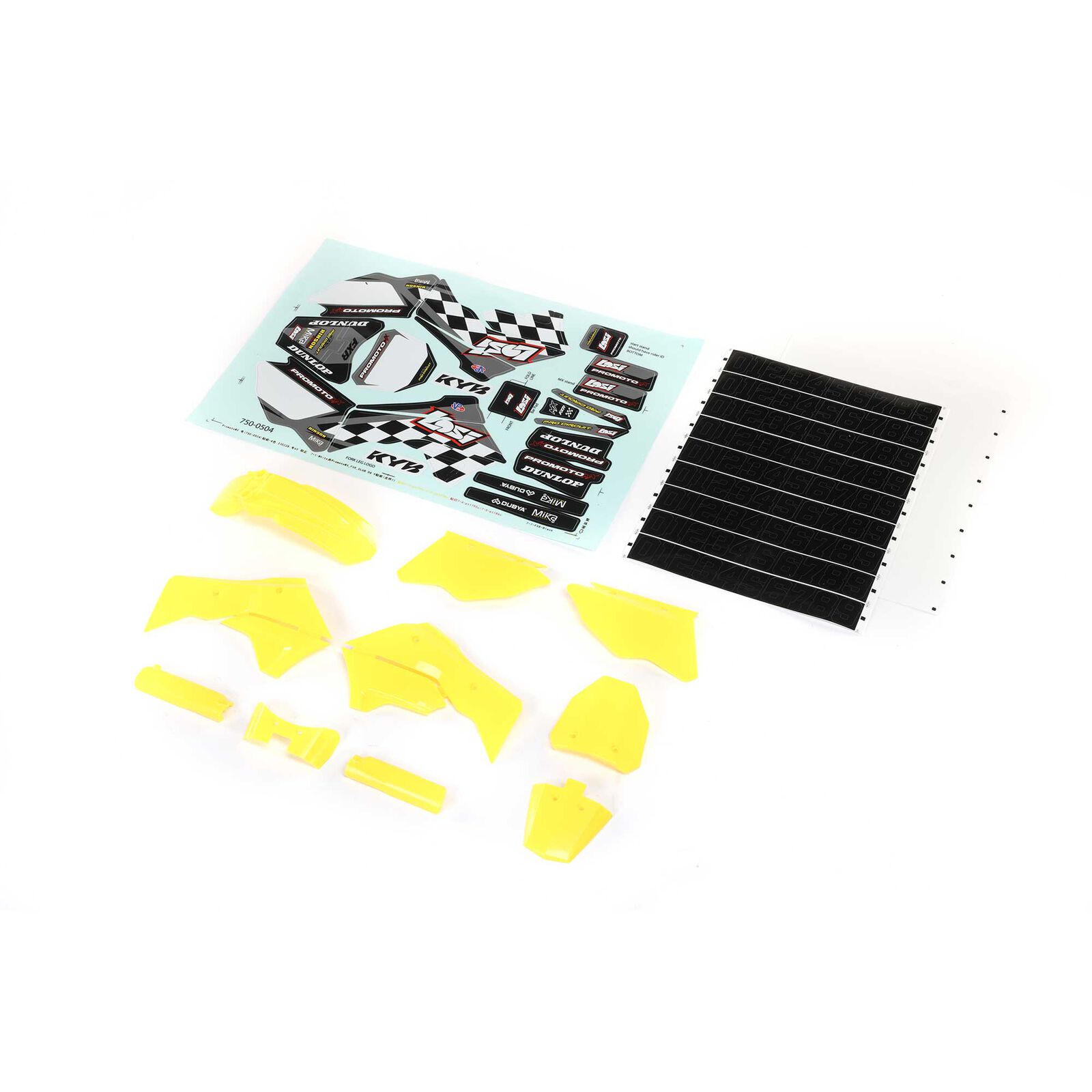 LOS260003 Yellow Plastics with Wraps: Promoto-MX